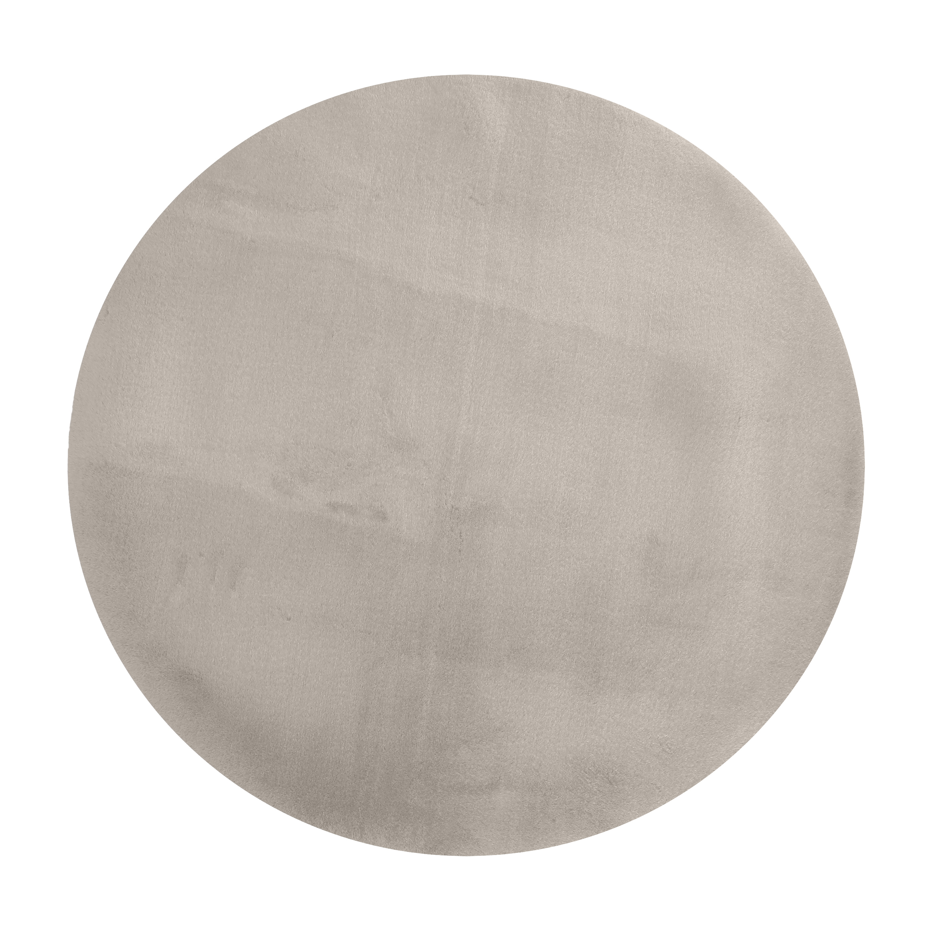 Alfombra bambú inspire bianca rabbit skin beige moon redonda 100x100cm
