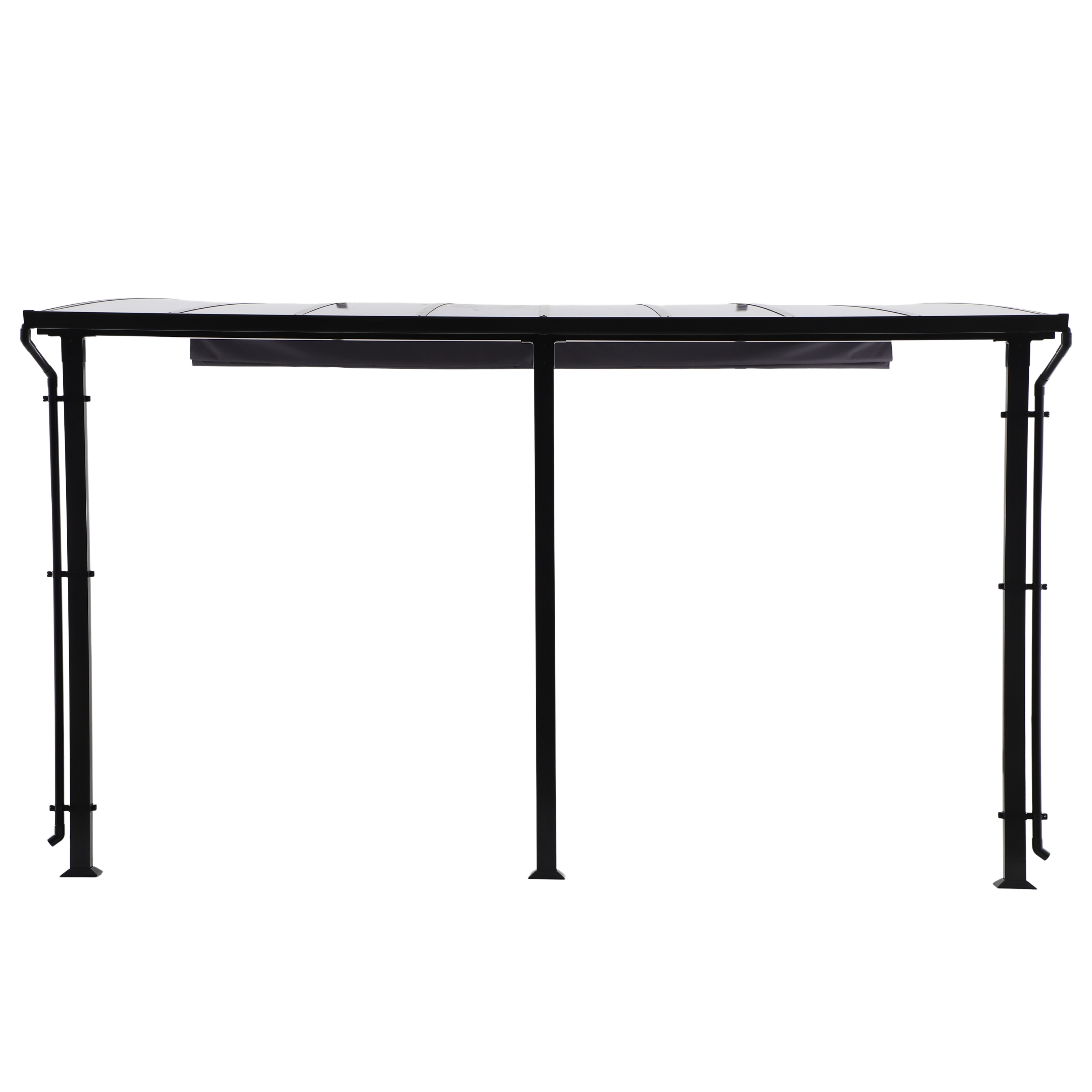 Pérgola de acero Yena gris de 400x350x270 cm - 12