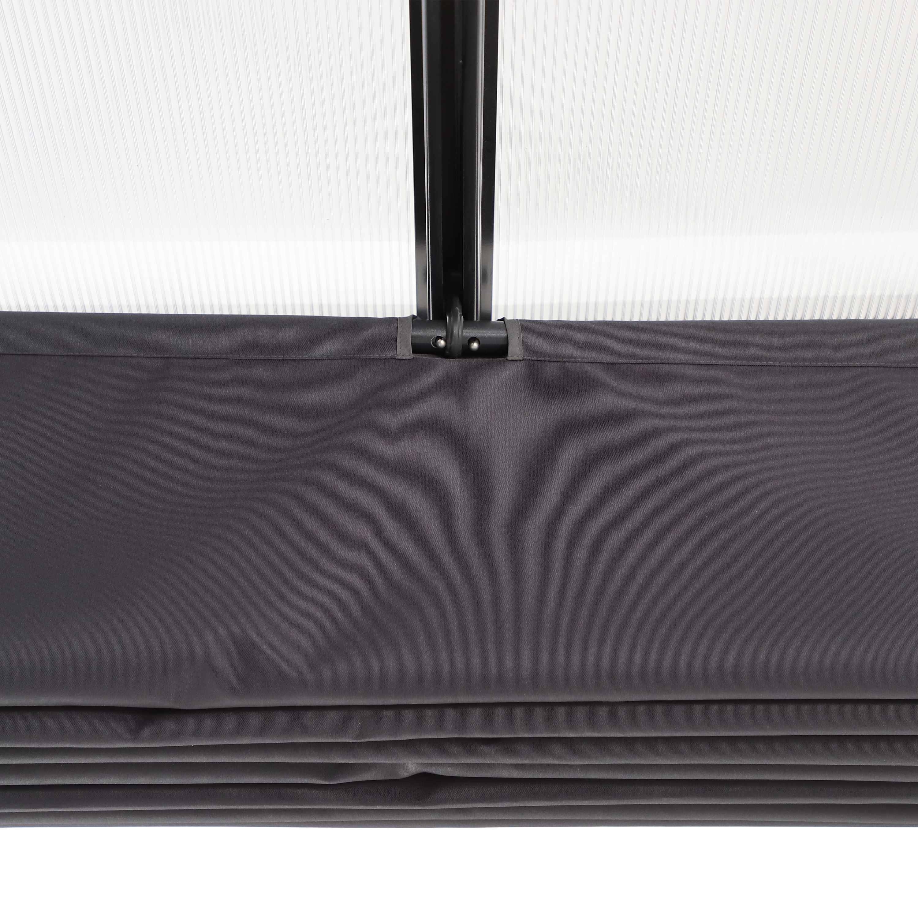 Pérgola de acero Yena gris de 400x350x270 cm - 16