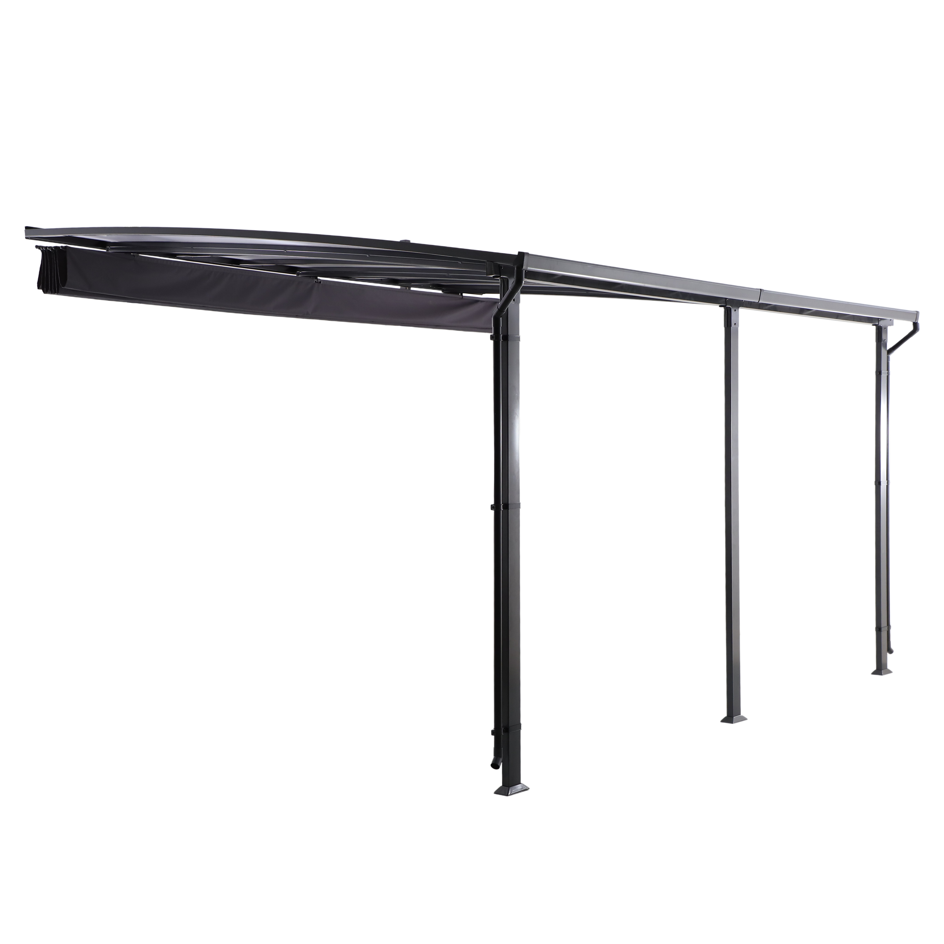 Pérgola de acero Yena gris de 400x350x270 cm - 3