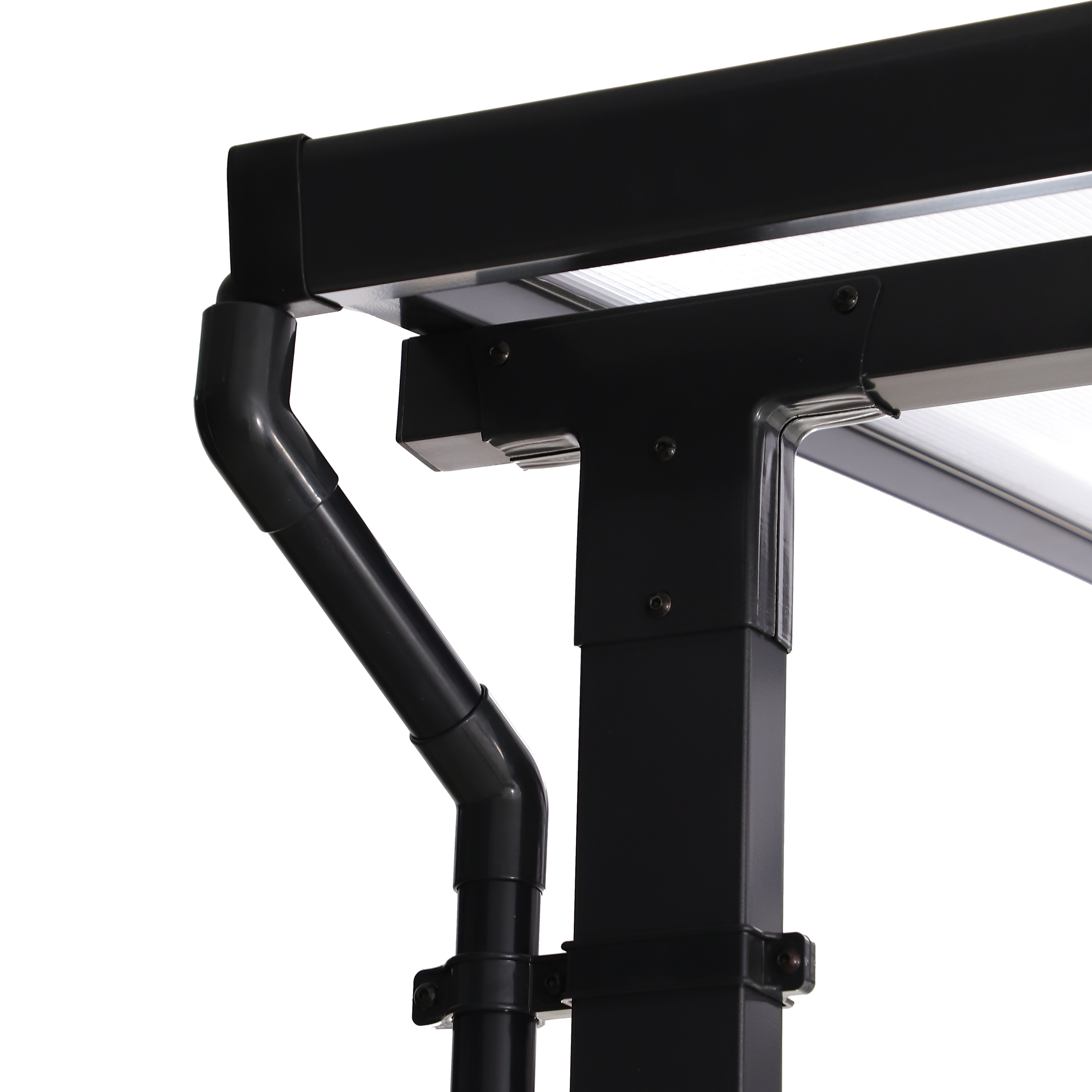 Pérgola de acero Yena gris de 400x350x270 cm - 5