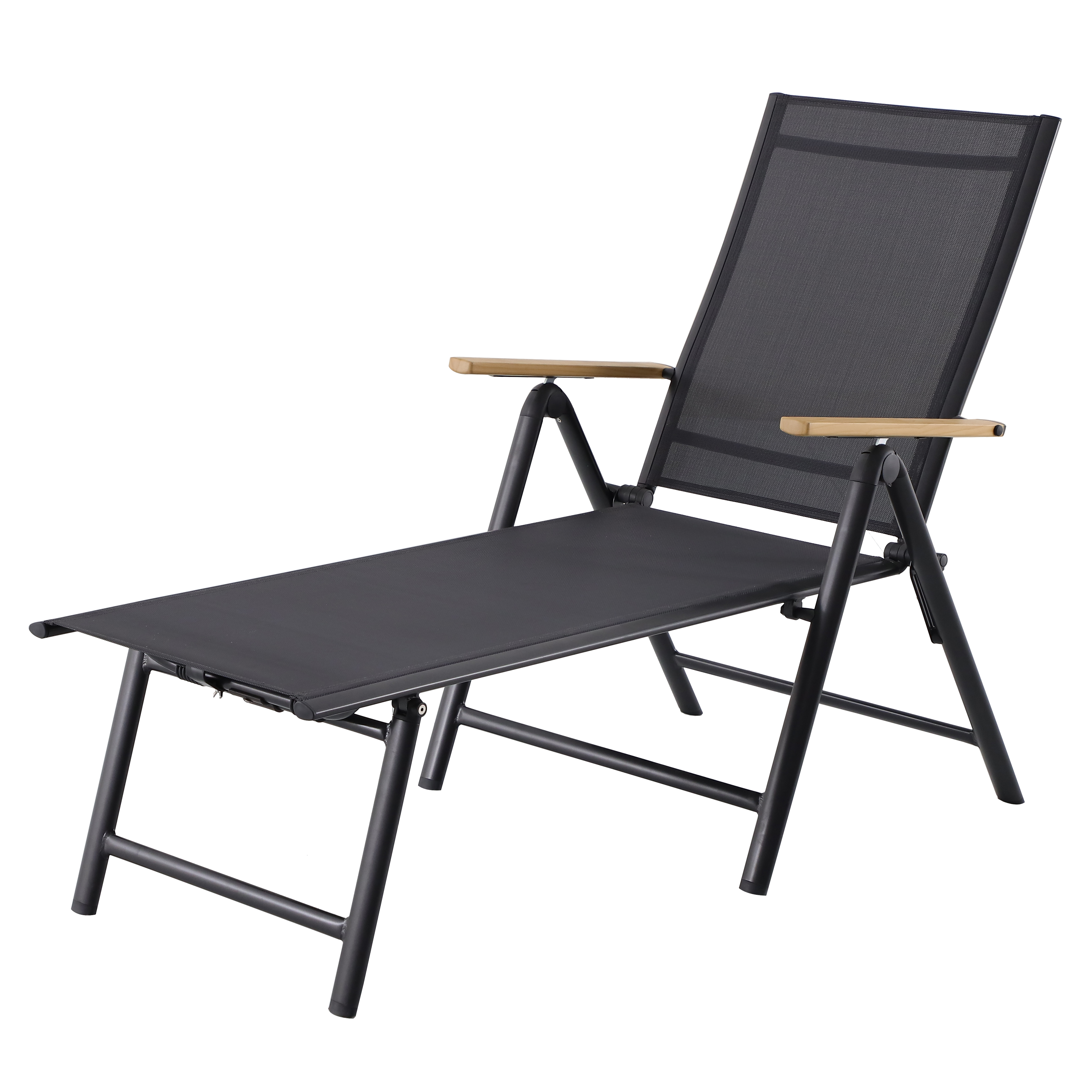 Espreguiçadeira de alumínio NATERIAL ORIS CINZA - 14