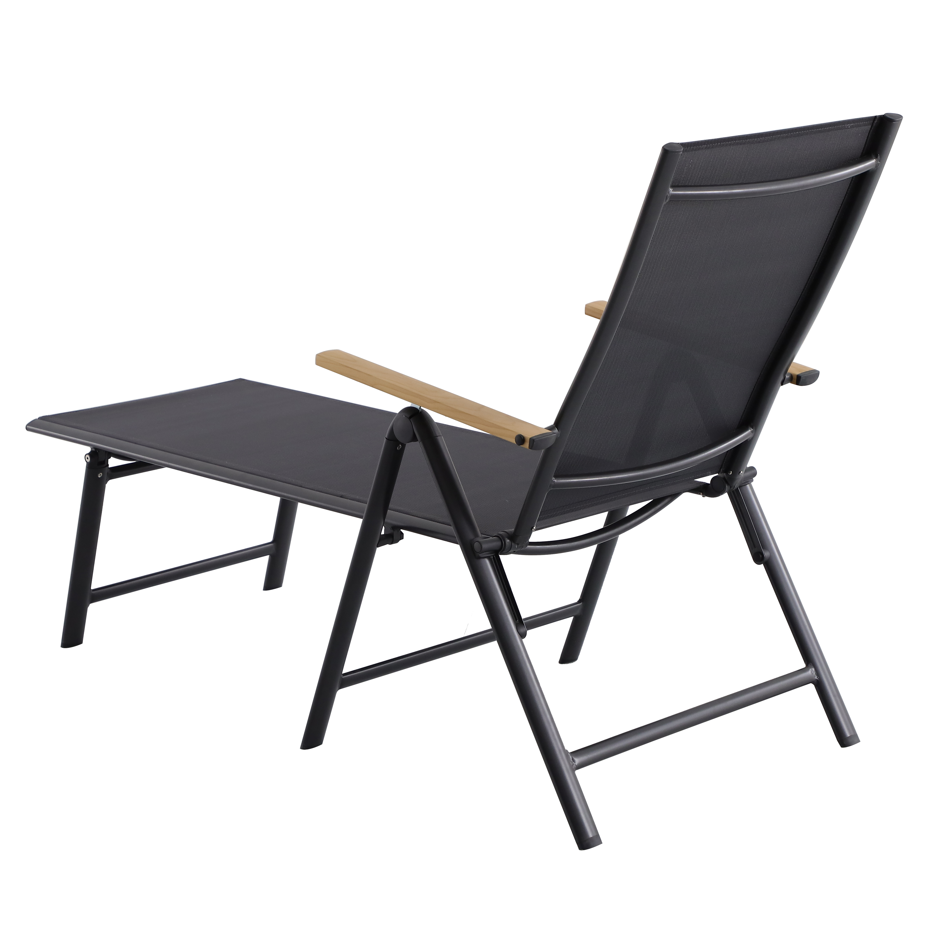 Espreguiçadeira de alumínio NATERIAL ORIS CINZA - 2