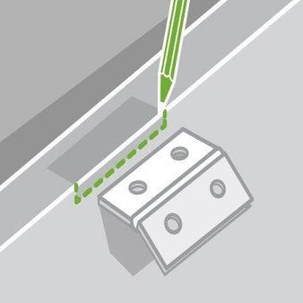 Image de l'emplacement d'une charnière