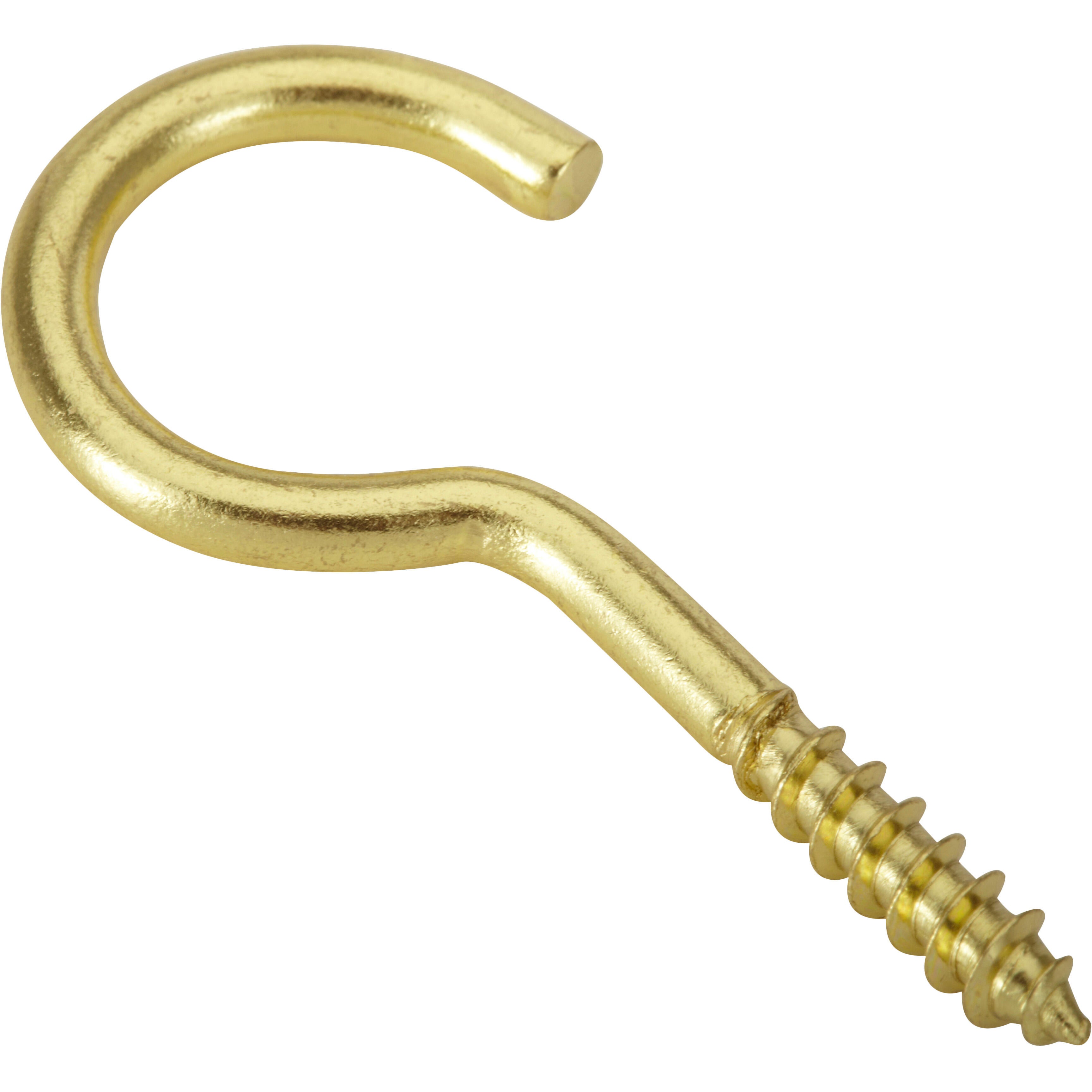 Lot de 6 crochets à visser laiton STANDERS, Diam.4 x L.30 mm - 4