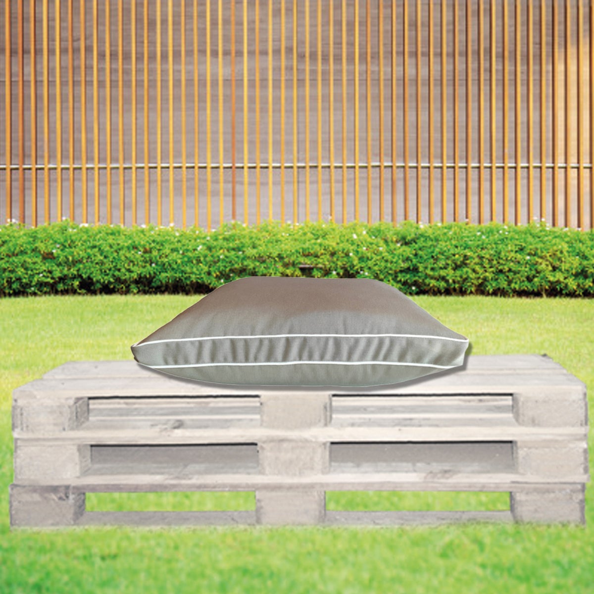 Cuscino Dralon grigio perla 60 x 60 cm - 2