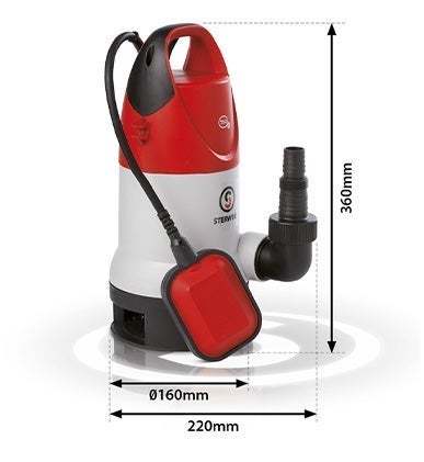 Dimensões Bomba de drenagem de água suja STERWINS 750dw-3, 13500 l/h - 4