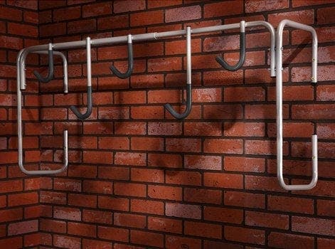 Lot De 4 Crochets Muraux Pour Vélo - Système De Rangement Pour Garage Ou Abri De Jardin