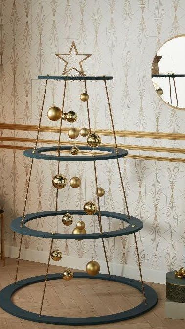 photo d'un sapin de Noël chic et contemporain