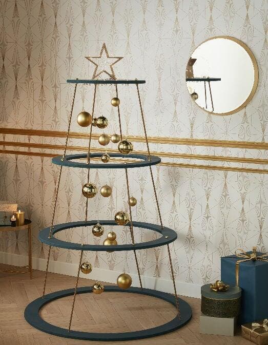 photo d'un sapin de Noël chic et contemporain