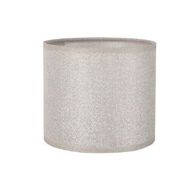Abat-jour Cylindrique En Tissu Gris – Design Moderne Et Lumière Douce