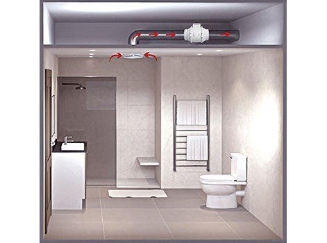 Extracteur d'air : aerateur salle de bain, VMC