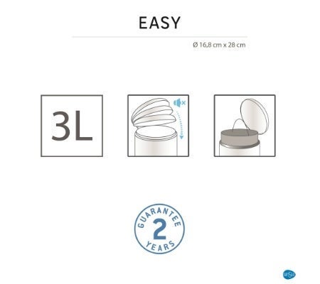 Poubelle élégante et fonctionnelle   - 1