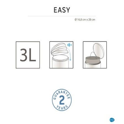 Poubelle élégante et fonctionnelle  