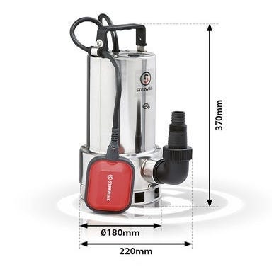 Dimensões Bomba de drenagem de água suja STERWINS 1000 dw-4 16500 l/h