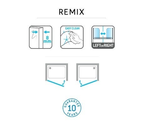 Porte de douche pivotante - 1