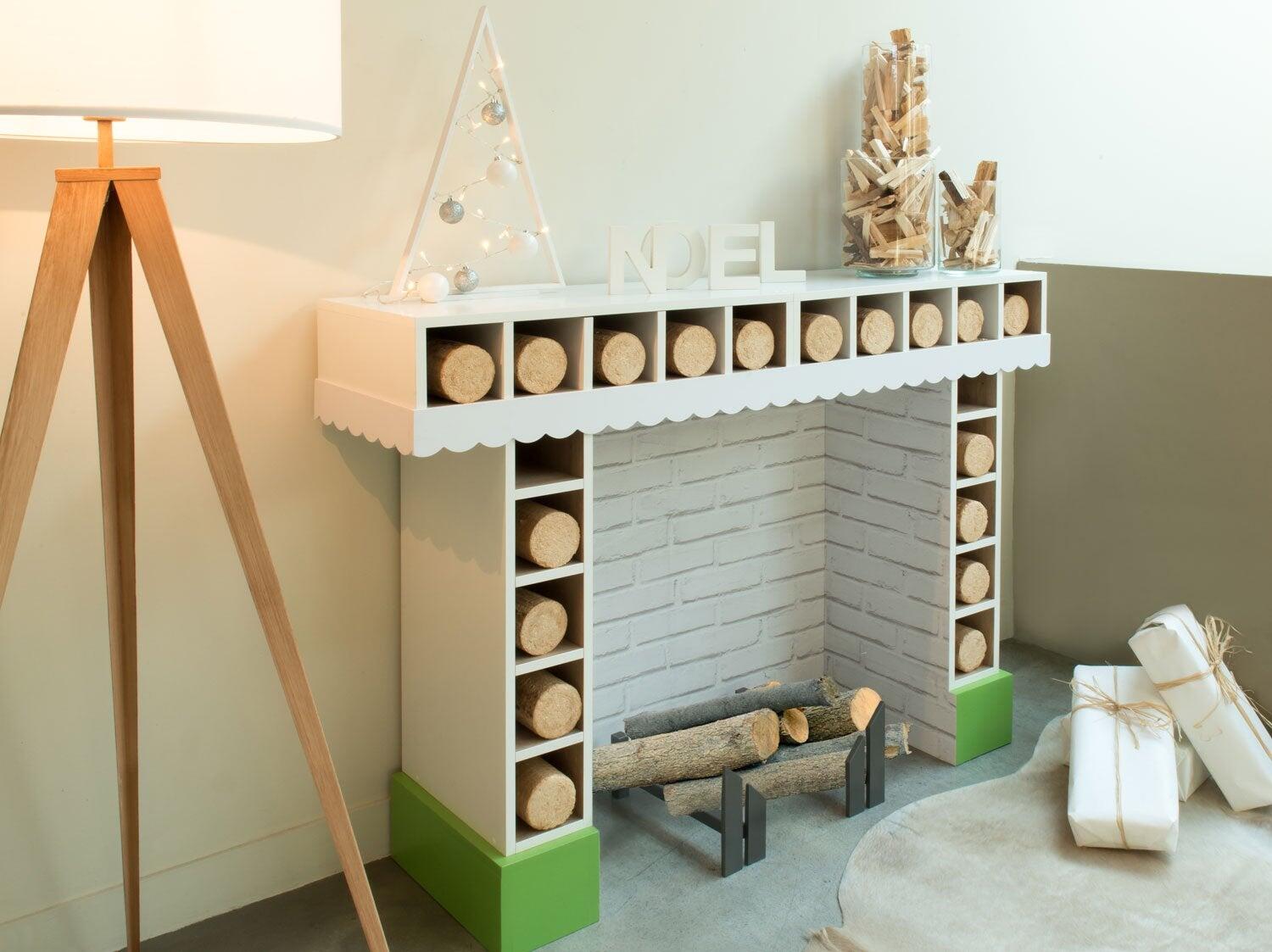 DIY : kit pour fabriquer une fausse cheminée décorative