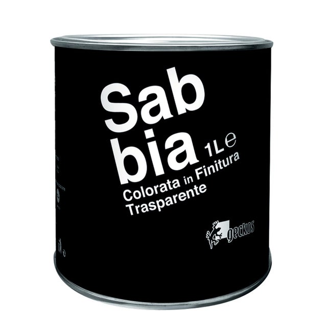 Finitura GECKOS Trasparente/Sabbiata 1 L bianco avorio lucido
