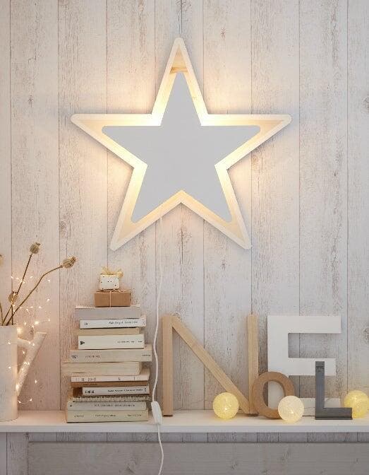 photo d'une étoile lumineuse DIY