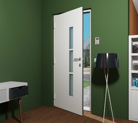Blanche et lumineuse à l'intérieur, elle s'adaptera parfaitement à votre entrée - 1