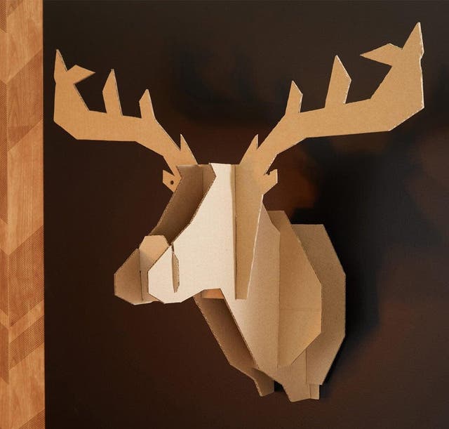 photo d'un trophée tête de cerf DIY