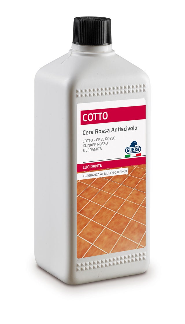 Cera GUBRA Rossa antiscivolo per cotto 1 L