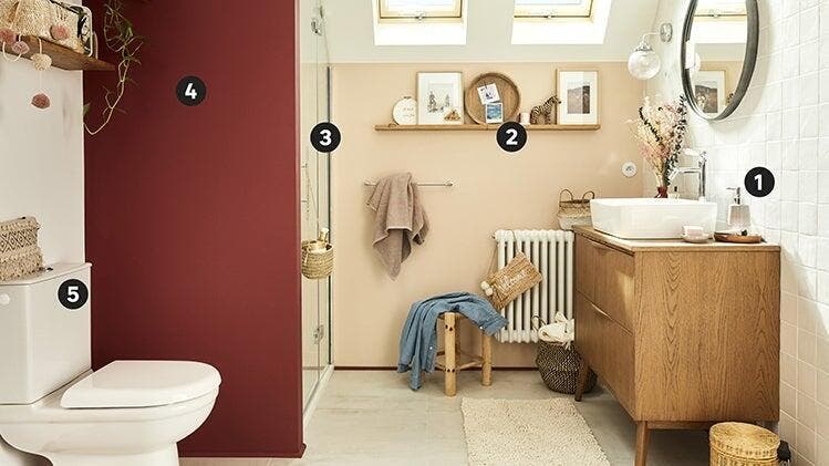 Poubelle salle de bain vintage - Cosy Déco