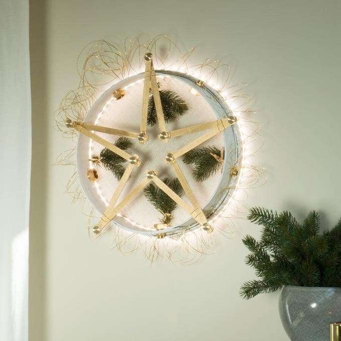 photo d'une couronne de noël originale