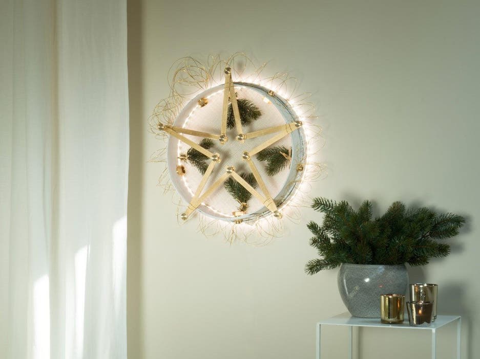 photo d'une couronne de noël originale