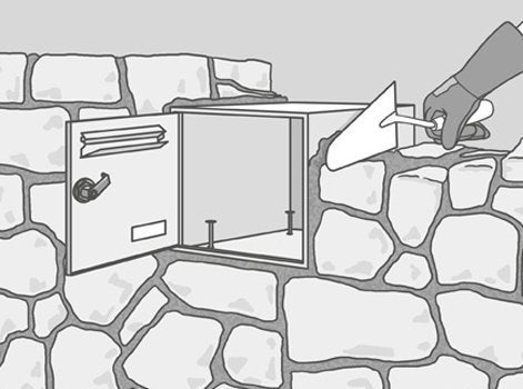 Feuille Blanche Dans Les Boîtes Aux Lettres Et Cambrioleurs à L'affût