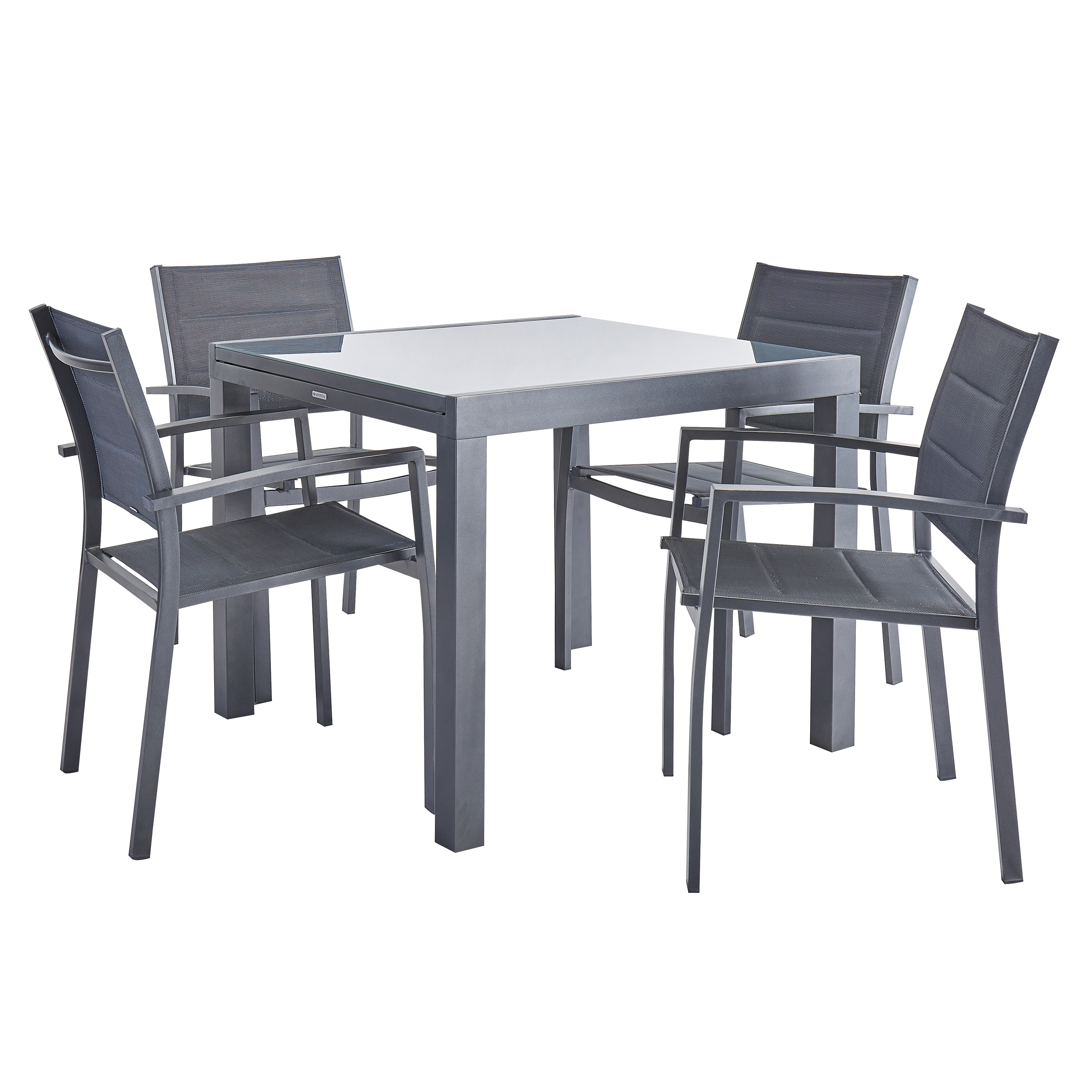 Mesa de alumínio NATERIAL LYRA ANTRACITE 90/160X90CM - 11