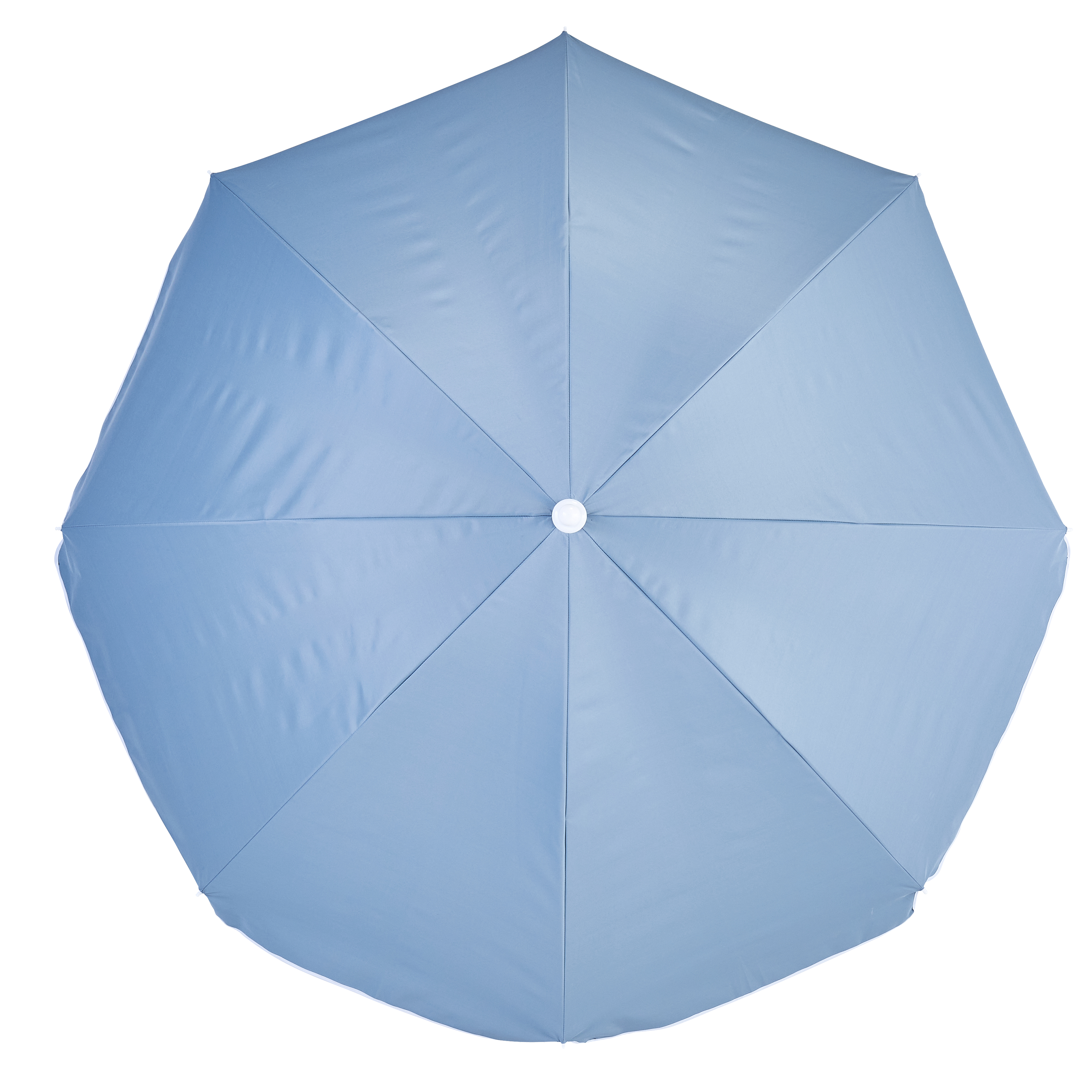 Parasol redondo de aluminio NATERIAL Vali azul de ø 200 cm - 8