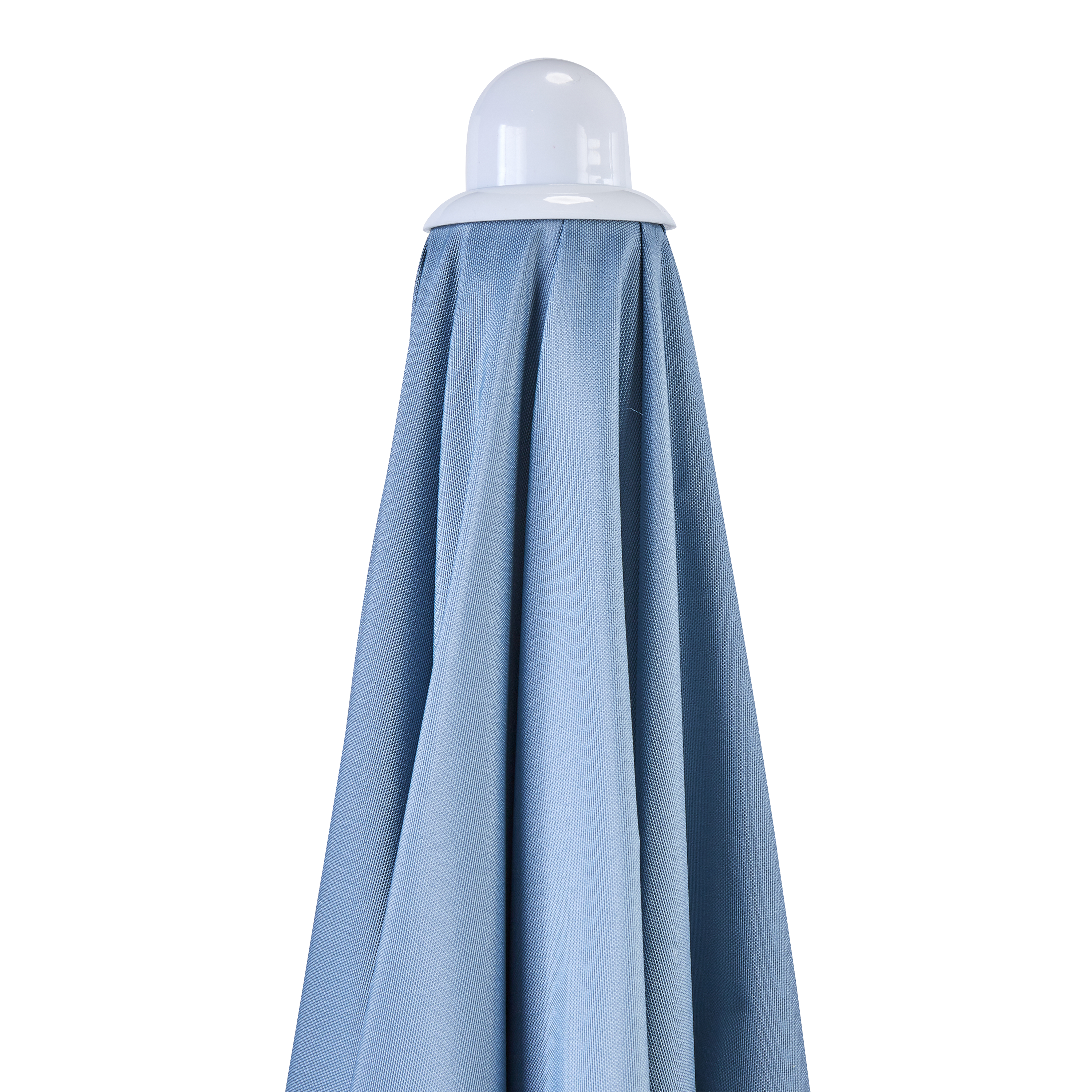 Parasol redondo de aluminio NATERIAL Vali azul de ø 200 cm - 9