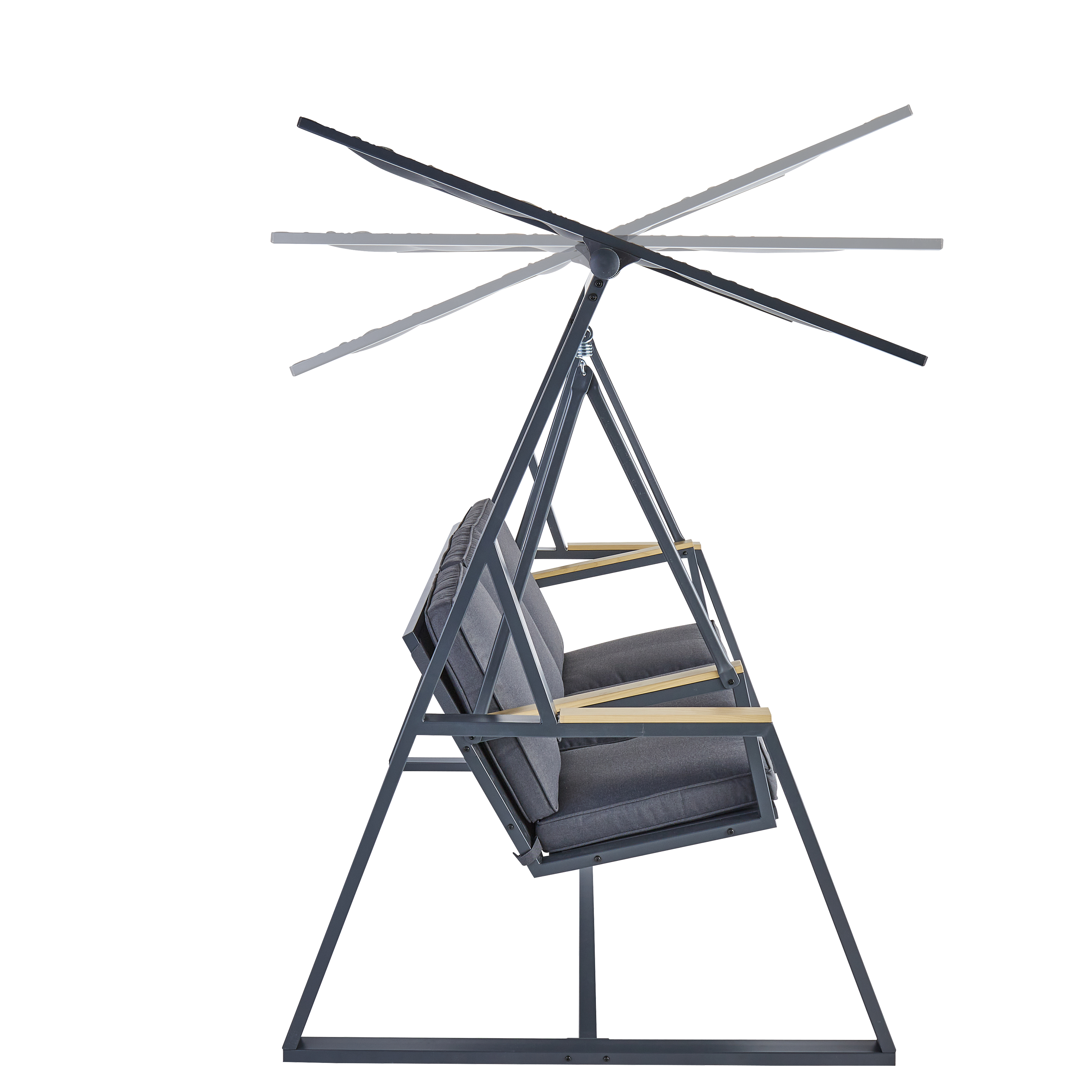 Huśtawka ogrodowa Oris antracytowa Naterial - 6