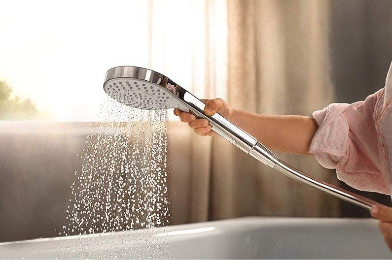 MAIN POMMEAU DE douche économie d'eau support fixe tenue à la main