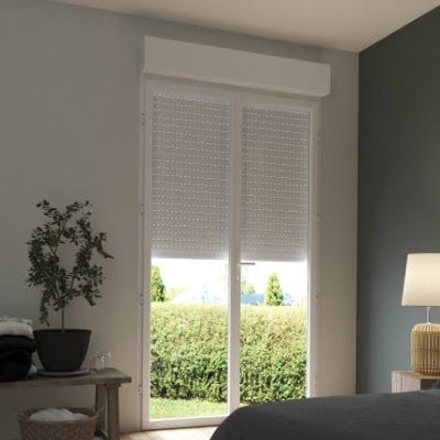 Solution 2 en 1: Porte-fenêtre + Volet roulant