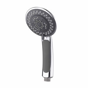 Pommeau De Douche Haute Pression Anti-Calcaire En Laiton Chromé – Douchette à Main 48 Jets Puissants, Économie D’Eau, Style Argenté Moderne