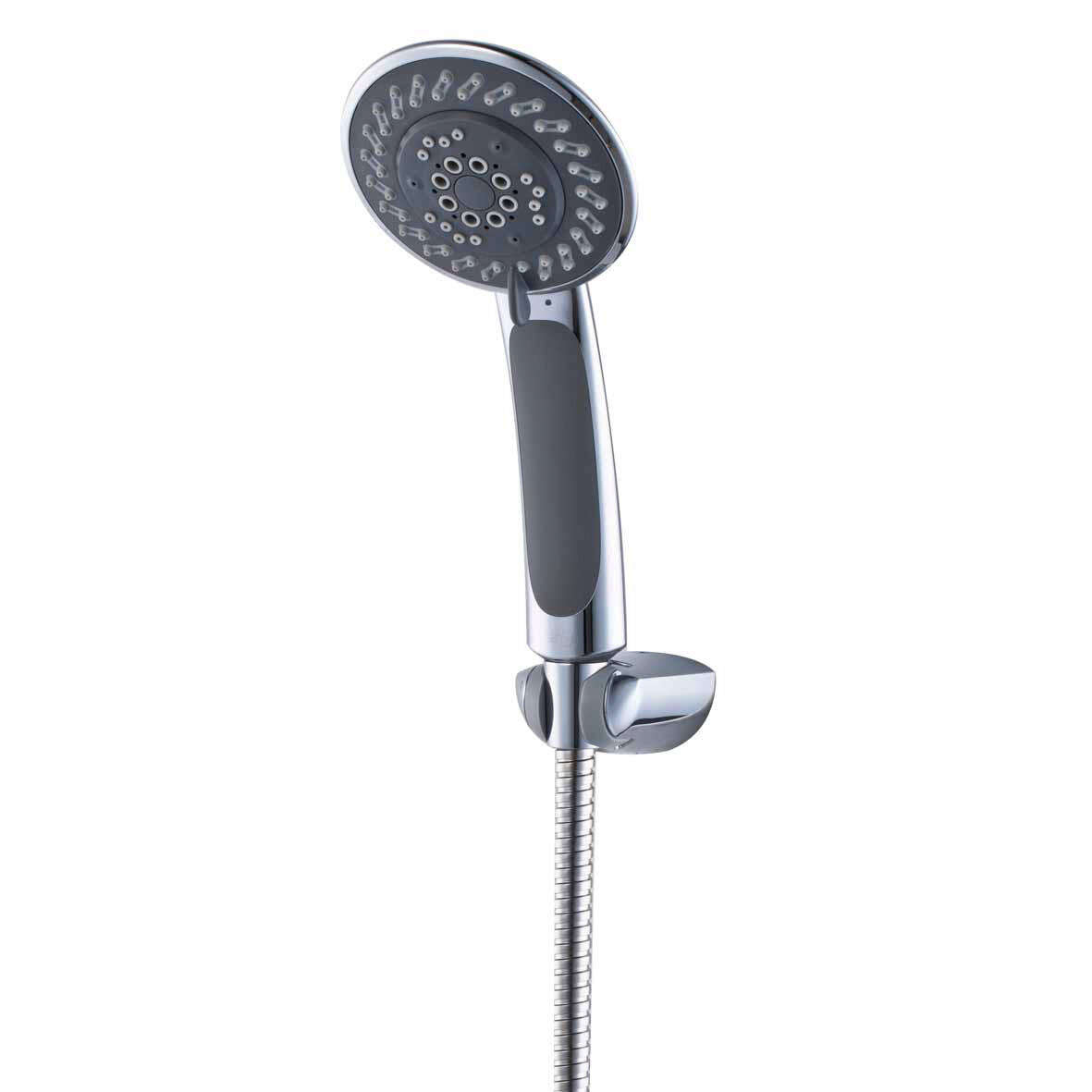 Trio (pommeau de douche, flexible, support de douche) 4 jets chrome Docce SENSEA - 6