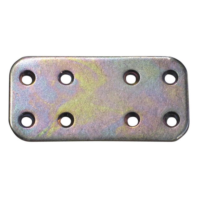 Piastra dritta STANDERS in acciaio zincato grigio L 60 x H 30 X Sp 2 mm