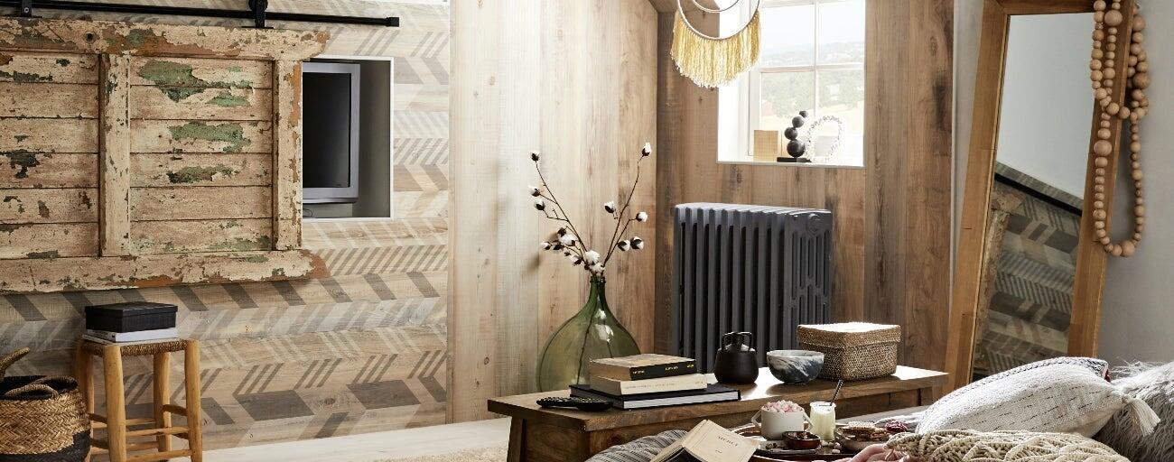 Lambris bois blanc –inviter le style campagne chic à la maison