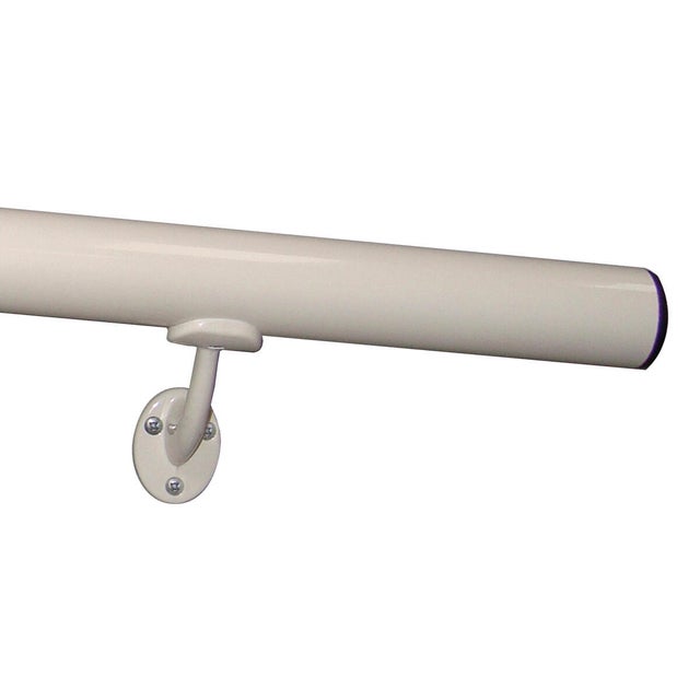 2 supports aluminium blanc pour main courante OBAPI