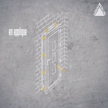 Schéma de la pose d'une porte d'entrée