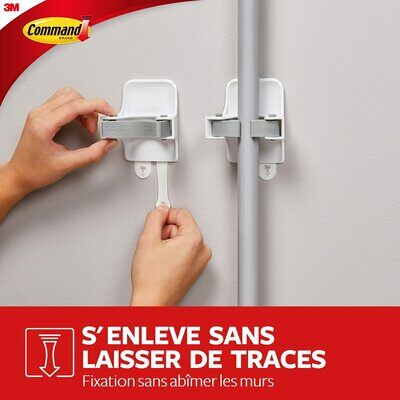 Fixation adhésive Command accroche murale balai - 3