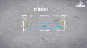 Schéma de la pose d'une porte d'entrée
