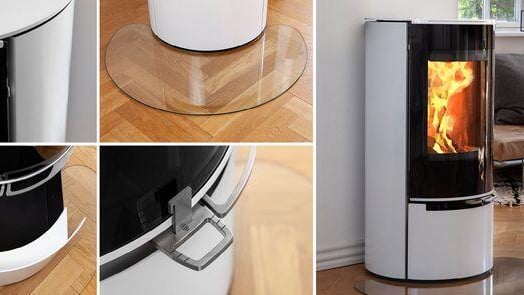 DESIGN : Le poêle à bois blanc Aduro 17.1 Lux 