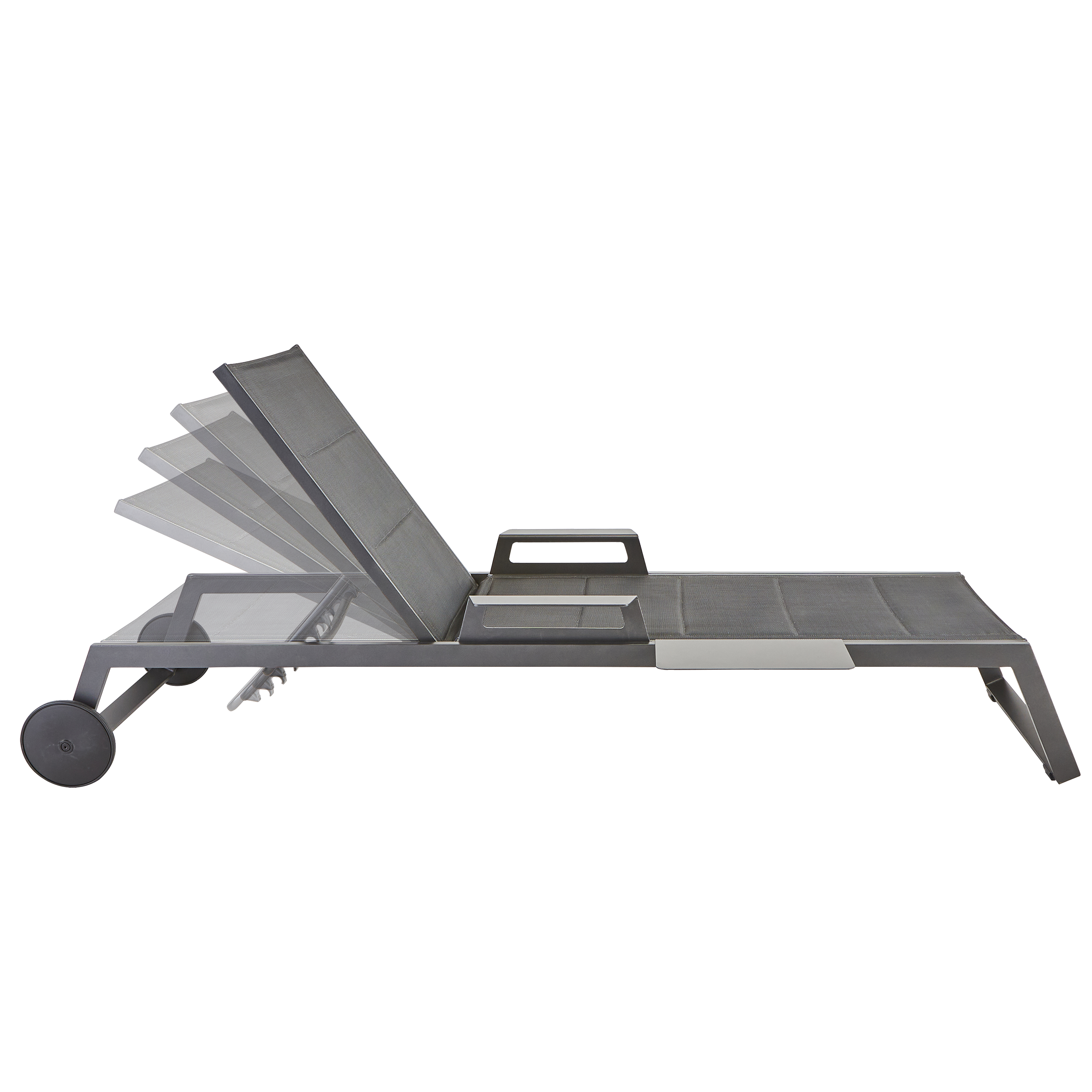 Espreguiçadeira de alumínio NATERIAL ODYSSEA II ANTRACITE - 16