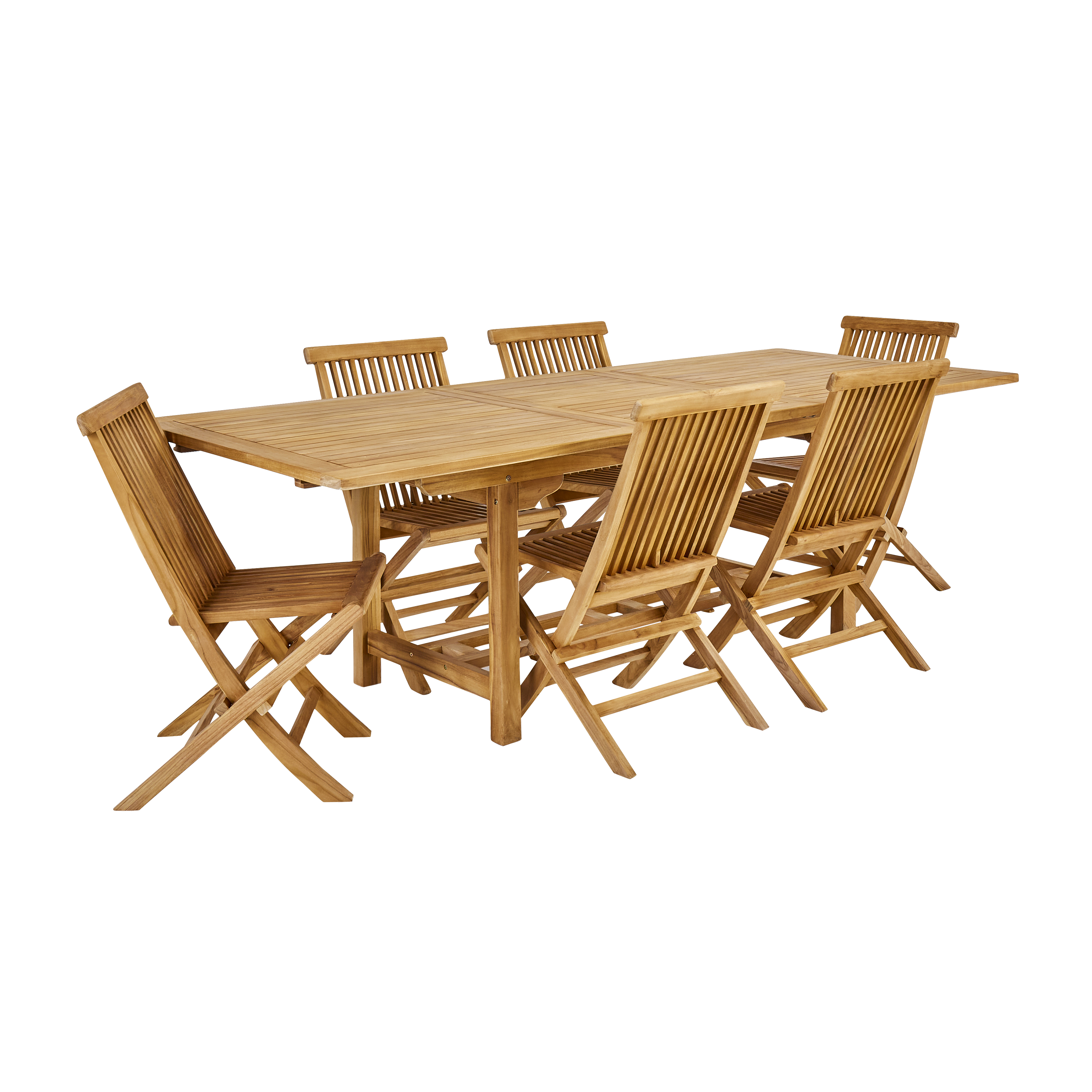 Sedia da giardino in teak pieghevole Antea NATERIAL, 2 posti, seduta in teak marrone - 6