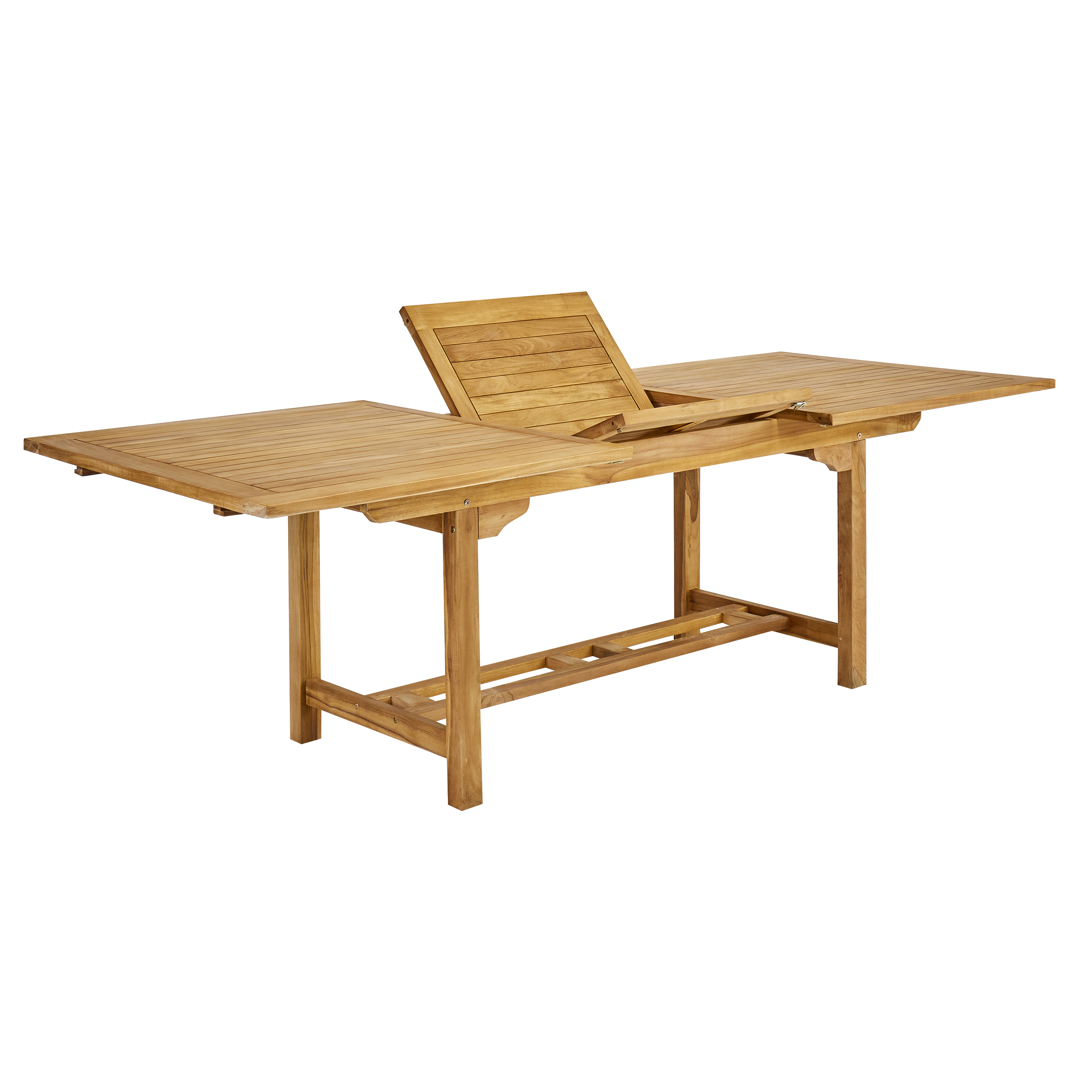 Tavolo da giardino allungabile Antea NATERIAL in teak naturale per 10 persone 180/240x100cm - 8