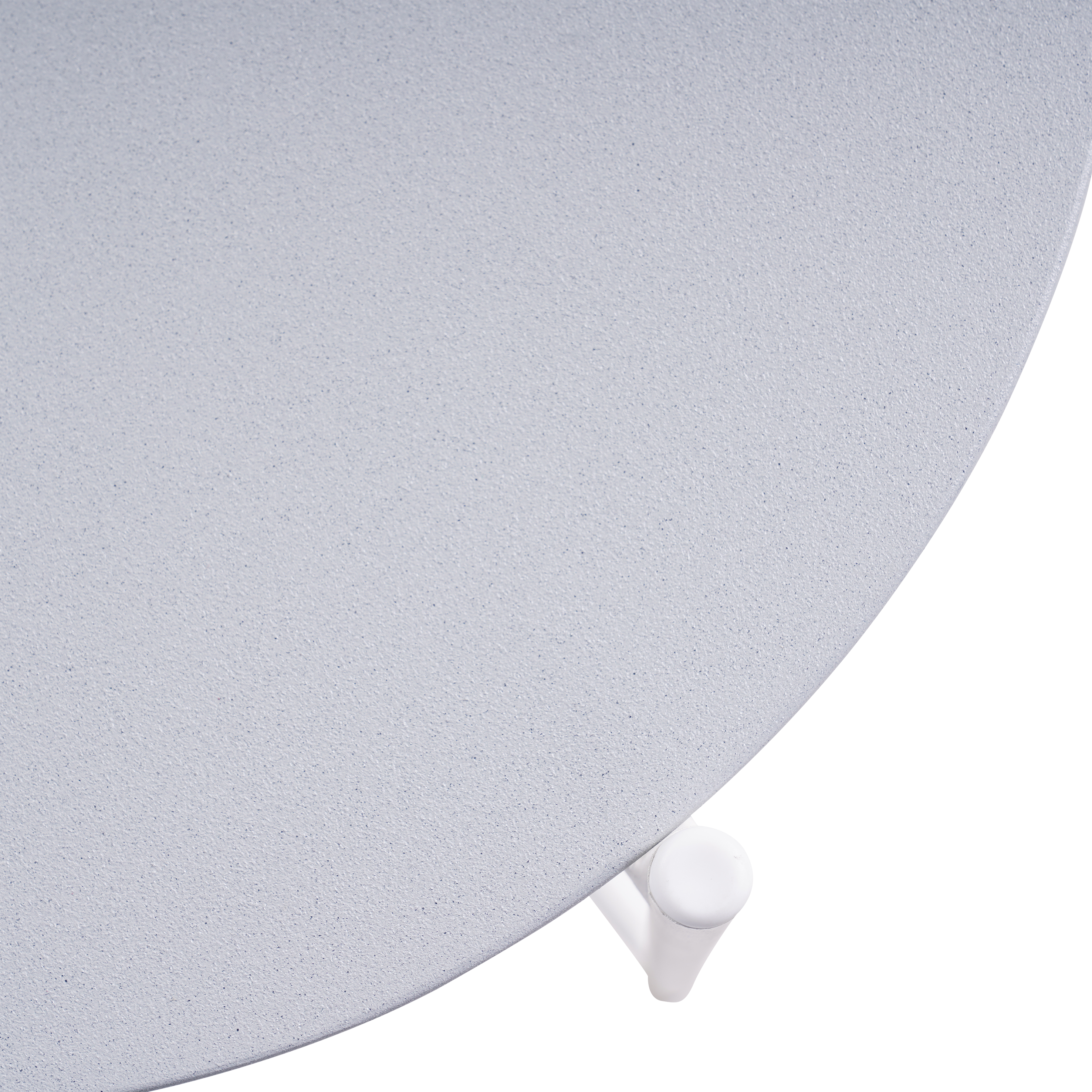 Mesa auxiliar Naterial Mobis efecto cemento blanco de ø 43 cm - 8