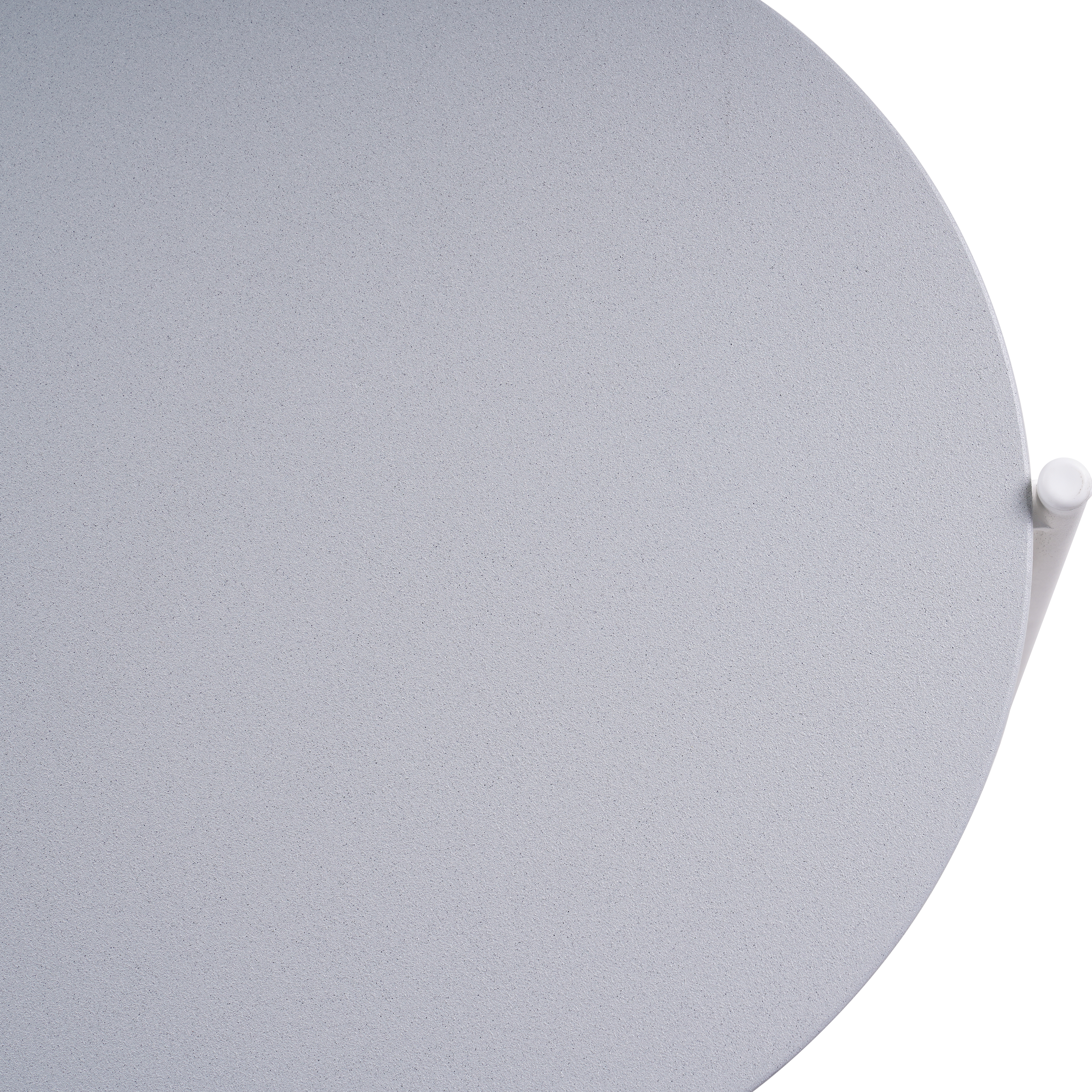 Mesa auxiliar Naterial Mobis efecto cemento blanco de ø 43 cm - 10